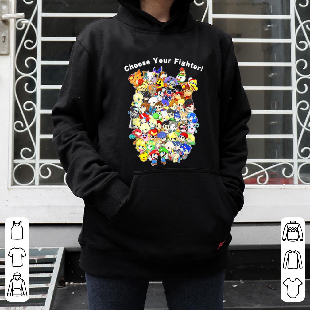 Awesome Choose Your Fighter Cartoon And Game Character shirt 4 - Awesome Choose Your Fighter Cartoon And Game Character shirt