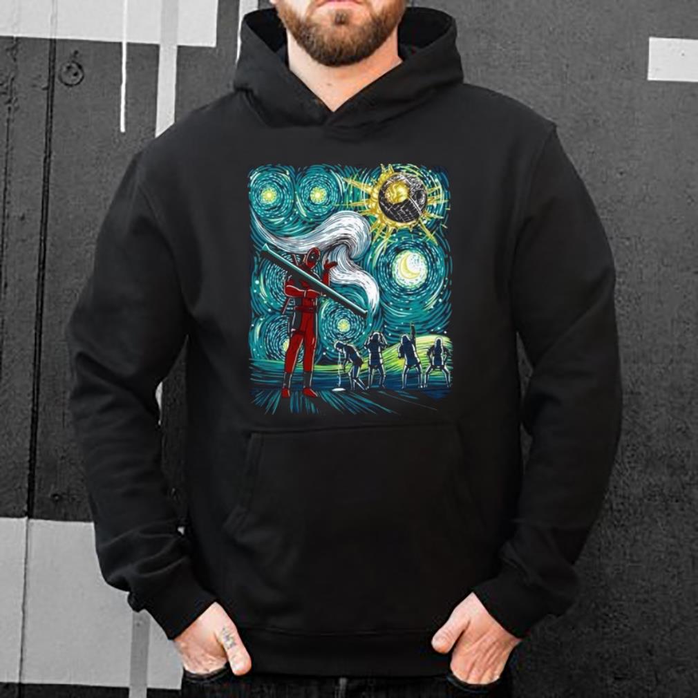Awesome Deadpool Starry Night Featuring shirt 4 - Awesome Deadpool Starry Night Featuring shirt