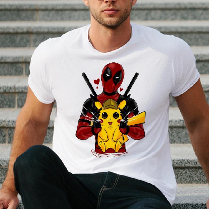 Awesome Deadpool and Detective Pikachu shirt 4 - Awesome Deadpool and Detective Pikachu shirt