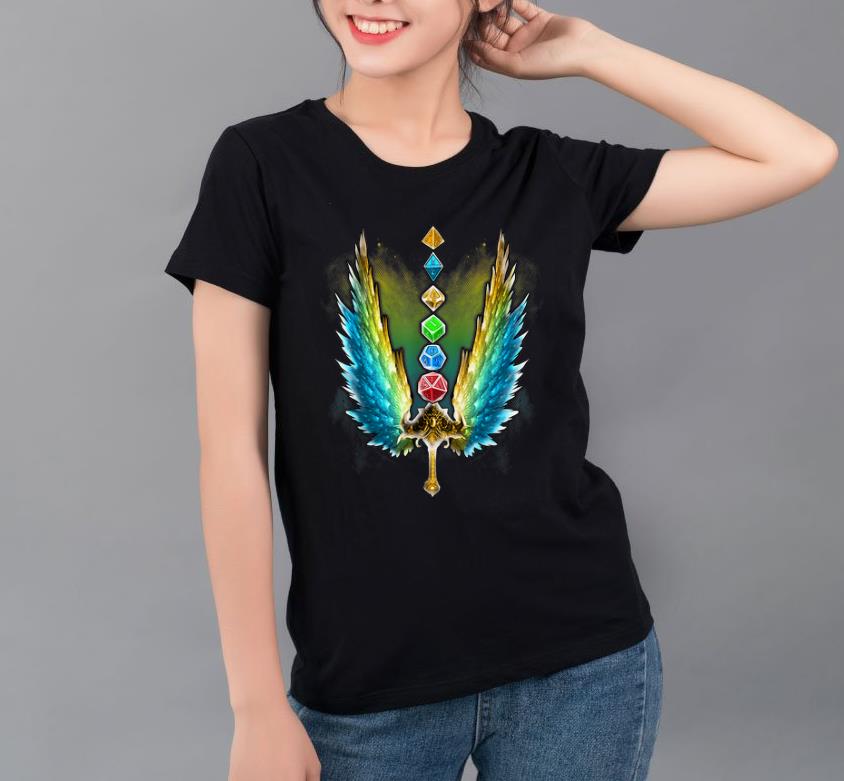 Awesome Dice Set Sword D20 Polyhedral RPG Gamer shirt 4 - Awesome Dice Set Sword D20 Polyhedral RPG Gamer shirt