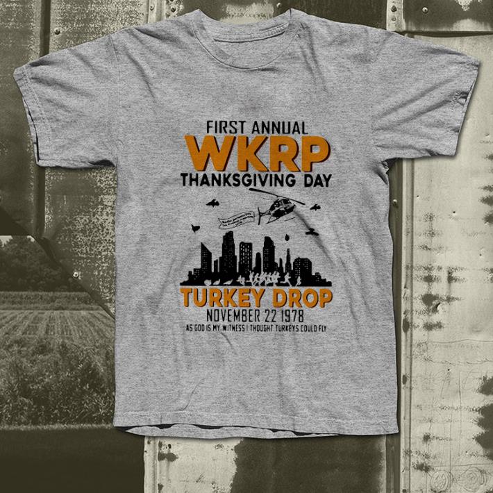 Awesome First Annual Wkrp Thanksgiving Day Turkey Drop November 22 1978 shirt 4 - Awesome First Annual Wkrp Thanksgiving Day Turkey Drop November 22 1978 shirt