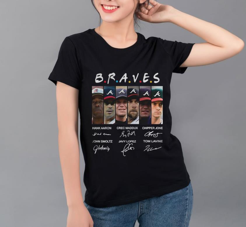 Awesome Friends Atlanta Braves MLB Signatures shirt 4 - Awesome Friends Atlanta Braves MLB Signatures shirt