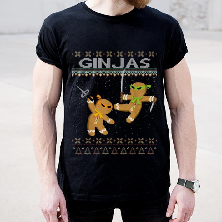 Awesome Ginjas Gingerbread Ninjas Funny Ugly Christmas shirt 4 - Awesome Ginjas Gingerbread Ninjas Funny Ugly Christmas shirt
