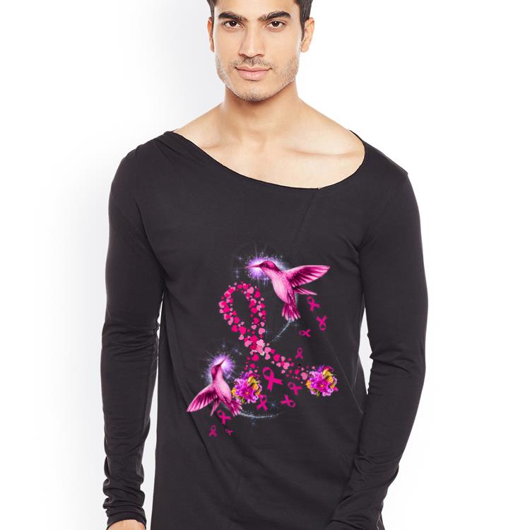 Awesome Hummingbird Flower Pink Ribbon Breast Cancer Awareness shirt 4 - Awesome Hummingbird Flower Pink Ribbon Breast Cancer Awareness shirt