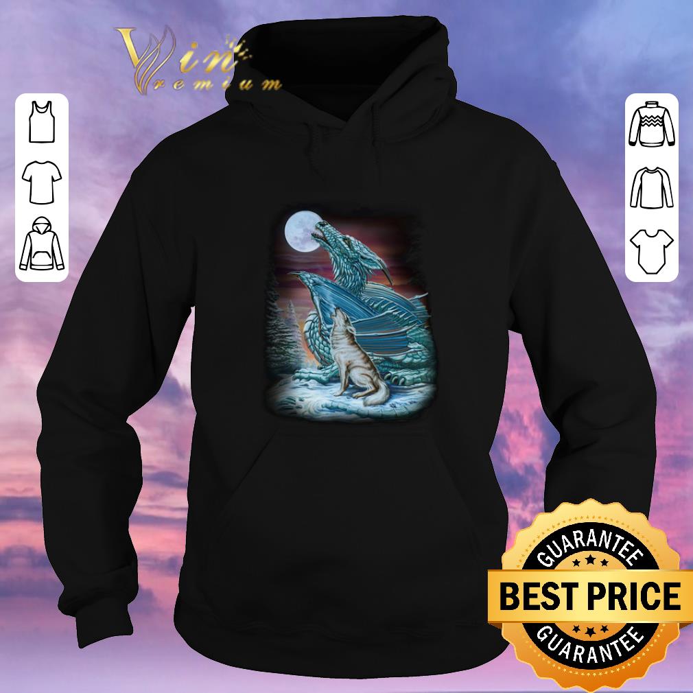 Awesome Moon dragon and wolf shirt sweater 4 - Awesome Moon dragon and wolf shirt sweater