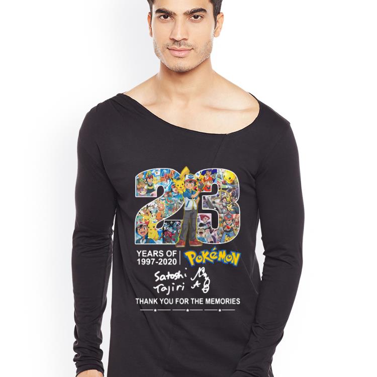 Awesome Pokemon 23 Years 1997 2020 Thank You For The Memories shirt 4 - Awesome Pokemon 23 Years 1997-2020 Thank You For The Memories shirt