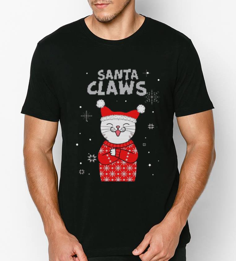 Awesome Santa Claws Cat Lover Ugly Christmas shirt 4 - Awesome Santa Claws Cat Lover Ugly Christmas shirt