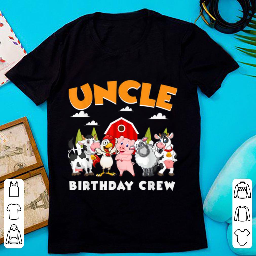Awesome Uncle Birthday Crew Farm Animals shirt 1 - Awesome Uncle Birthday Crew Farm Animals shirt