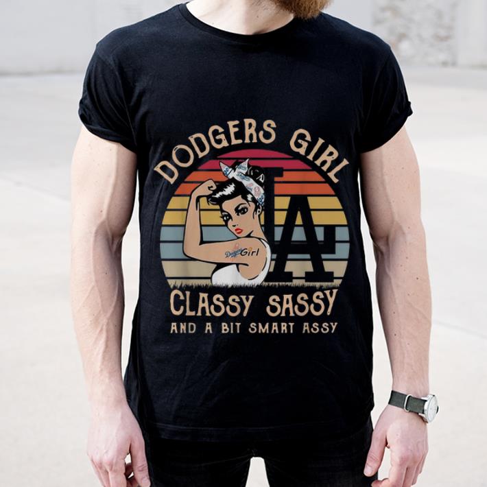Awesome Vintage Dodgers Girl Classy Sassy And A Bit Smart Assy MLB shirt 4 - Awesome Vintage Dodgers Girl Classy Sassy And A Bit Smart Assy MLB shirt
