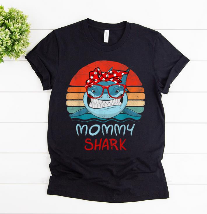 Awesome Vintage Retro Mommy Sharks Glasses gift for Women shirt 1 - Awesome Vintage Retro Mommy Sharks Glasses gift for Women shirt