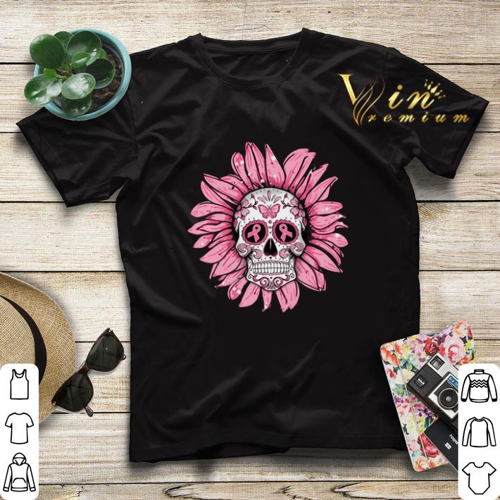 Breast Cancer Awareness Sugar Skull Sunflower shirt sweater 4 - Breast Cancer Awareness Sugar Skull Sunflower shirt sweater