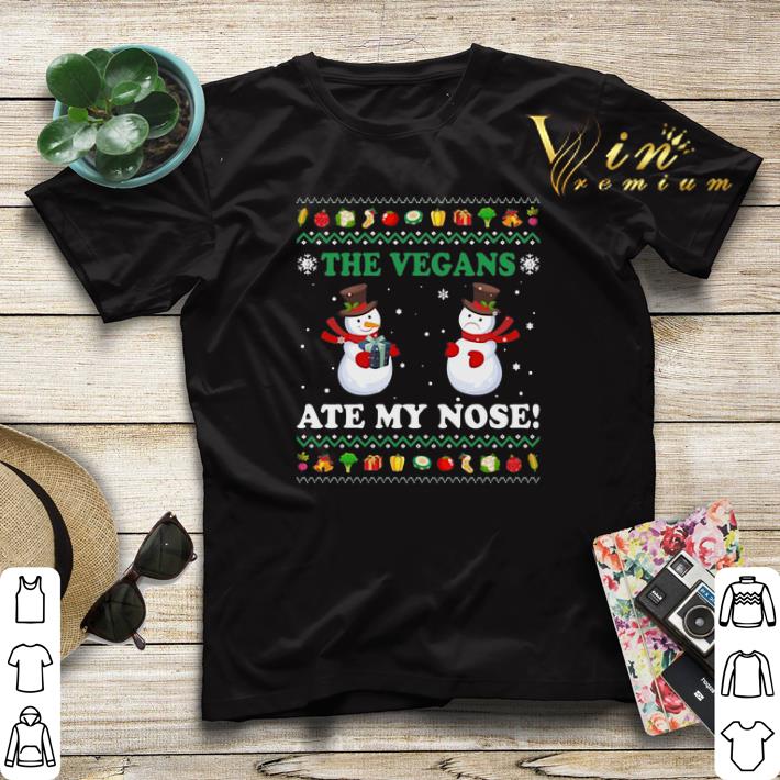 Christmas Snowman the vegans ate my nose shirt 4 - Christmas Snowman the vegans ate my nose shirt