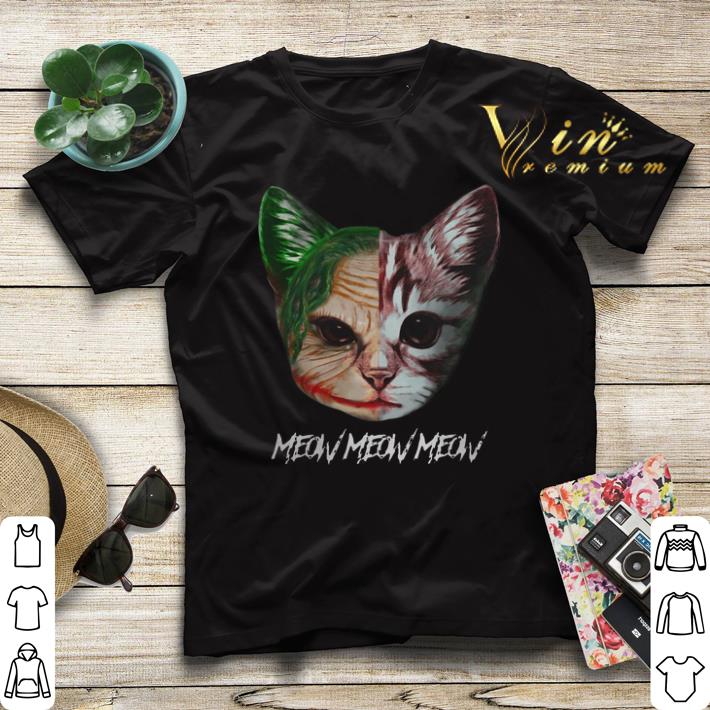 Face Joker cat meow meow meow shirt sweater 4 - Face Joker cat meow meow meow shirt sweater