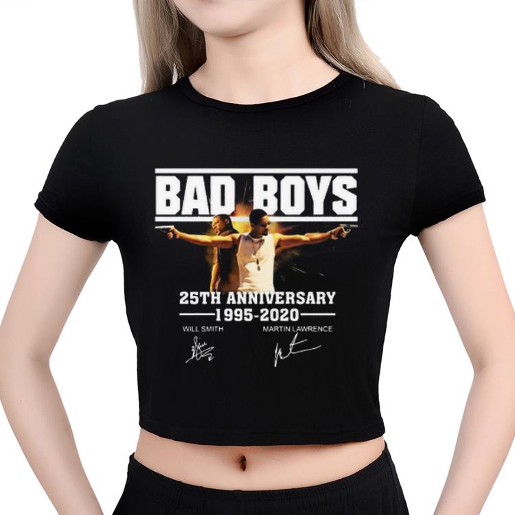 Hot 25th anniversary Bad Boys 1995 2020 signature shirt 4 - Hot 25th anniversary Bad Boys 1995-2020 signature shirt