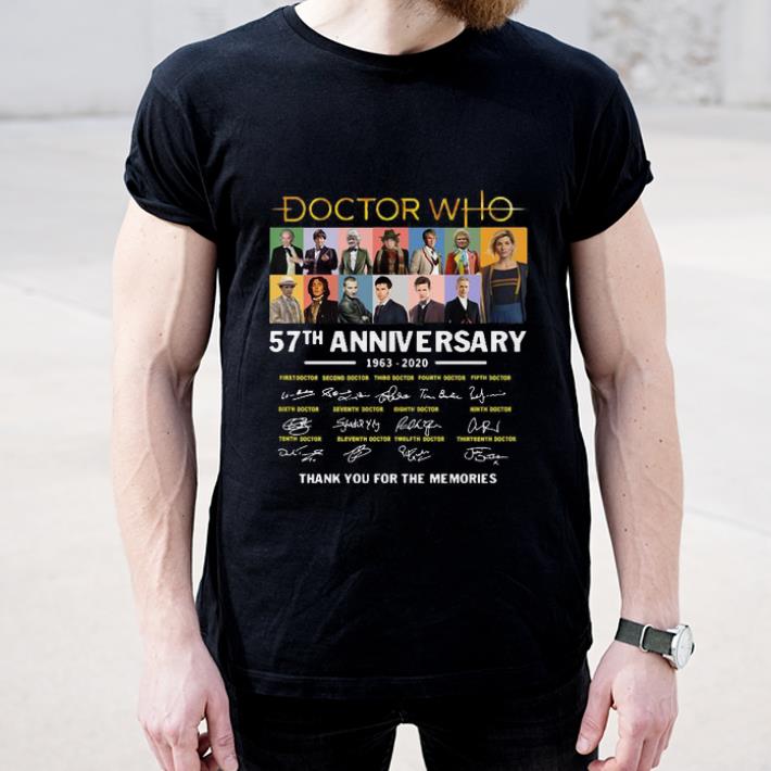 Hot 57th Anniversary Doctor Who Thank You For The Memories Signature shirt 4 - Hot 57th Anniversary Doctor Who Thank You For The Memories Signature shirt