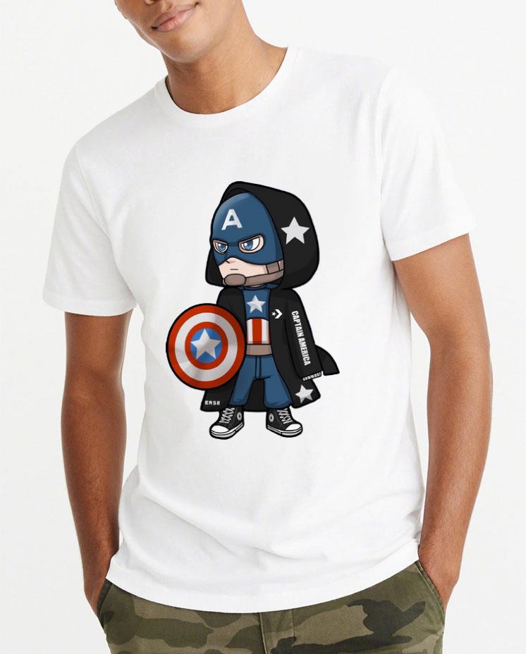 Hot Converse Avengers Captain America Chibi shirt 4 1 - Hot Converse Avengers Captain America Chibi shirt