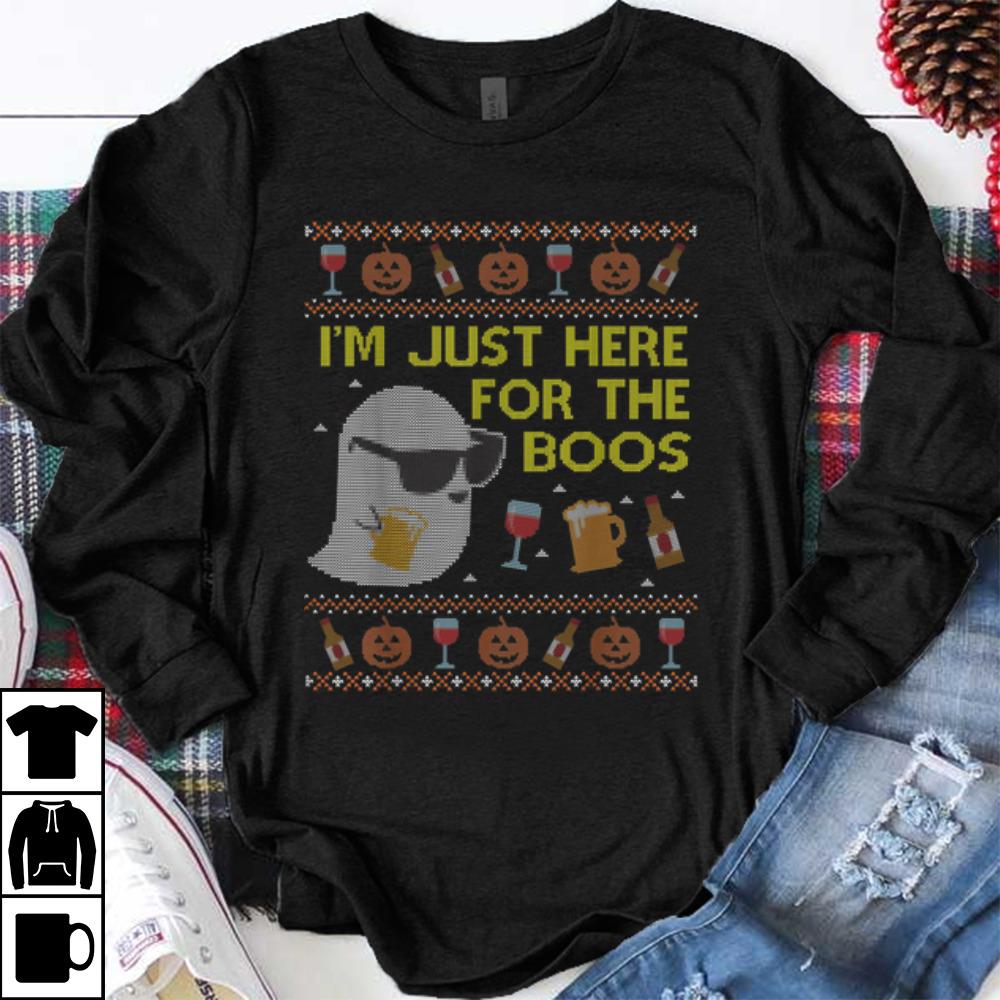 Hot Here for the Boos Ugly Halloween Sweater shirt 1 - Hot Here for the Boos Ugly Halloween Sweater shirt
