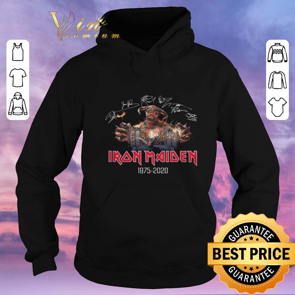 Hot Iron Maiden 1975 2020 Legacy Of The Beast Tour 2019 Signatures shirt 4 - Hot Iron Maiden 1975-2020 Legacy Of The Beast Tour 2019 Signatures shirt