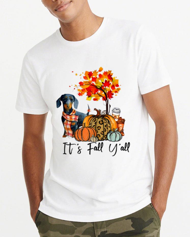 Hot It s Fall Y all Dachshund Autumn Dog Pumpkin shirt 4 - Hot It's Fall Y'all Dachshund Autumn Dog Pumpkin shirt