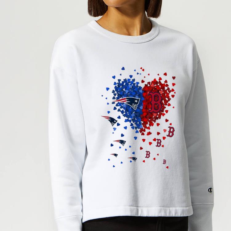 Hot New England Patriots And Boston Red Sox Tiny Heart Shape NFL shirt 4 - Hot New England Patriots And Boston Red Sox Tiny Heart Shape NFL shirt