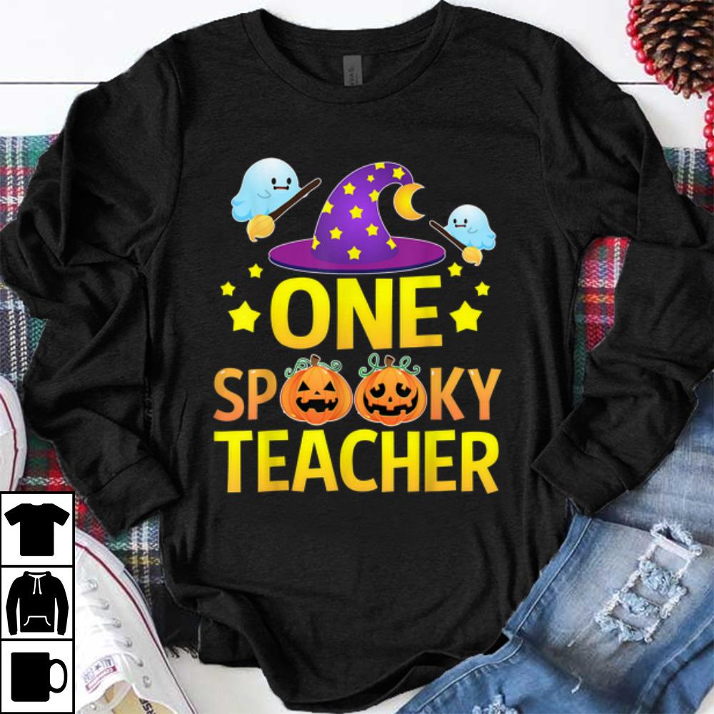 Hot One Spooky Teacher Halloween Gifts Ghost Witch Hat shirt 1 - Hot One Spooky Teacher Halloween Gifts Ghost Witch Hat shirt