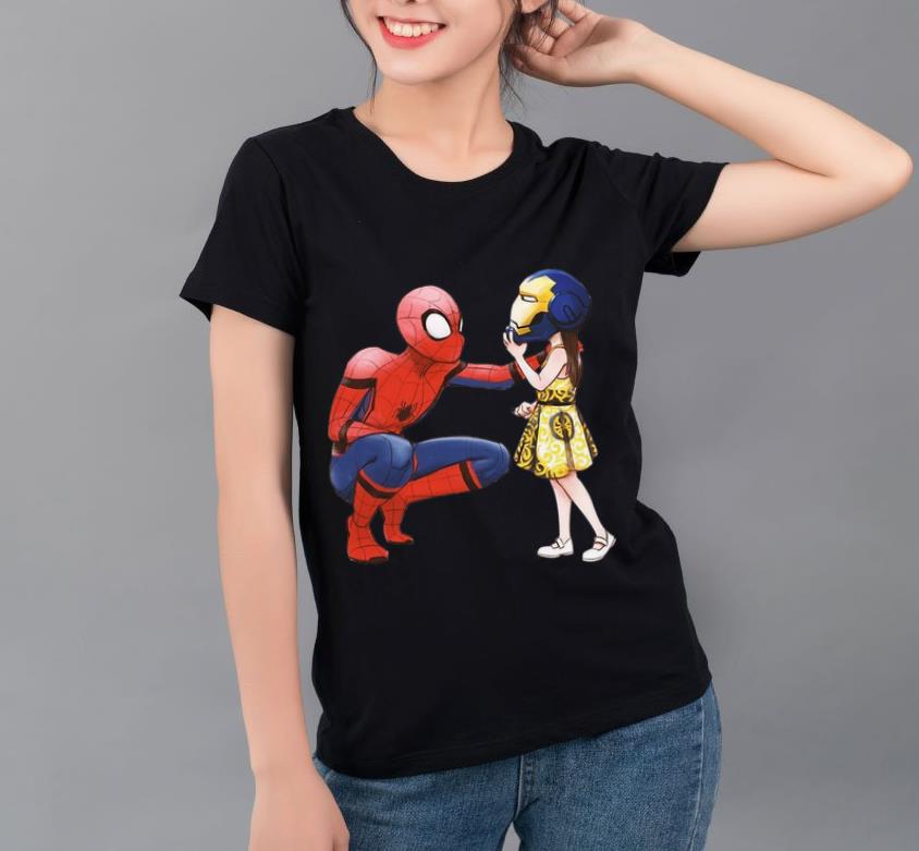 Hot Peter Parker Spiderman And Morgan Stark shirt 4 - Hot Peter Parker Spiderman And Morgan Stark shirt