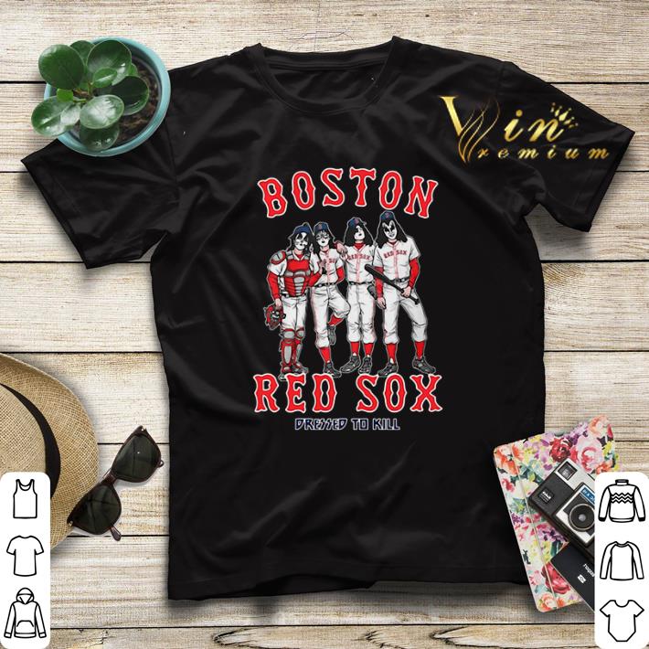 Kiss Boston Red Sox dressed to kill shirt sweater 4 - Kiss Boston Red Sox dressed to kill shirt sweater