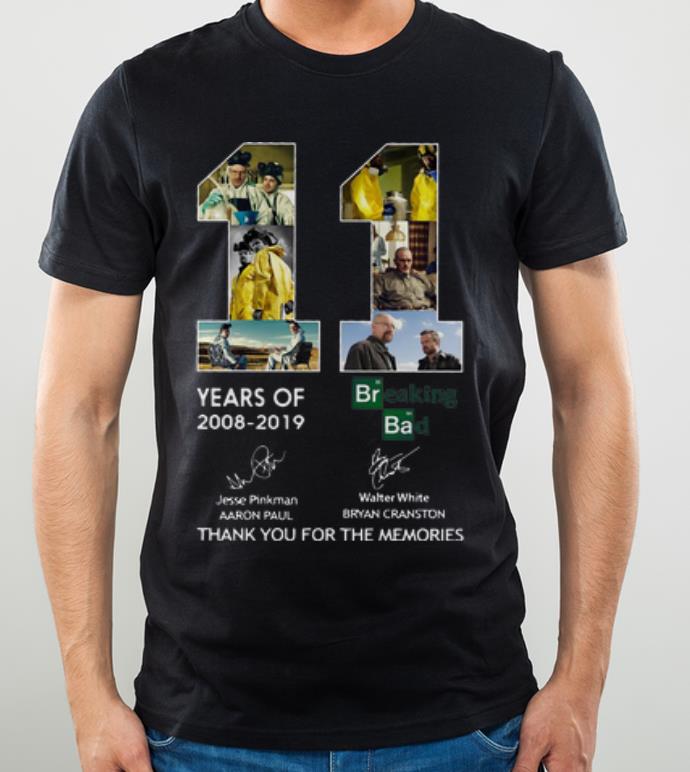 Nice 11 Years Of Breaking Bad Signatures Thank You For The Memories shirt 4 1 - Nice 11 Years Of Breaking Bad Signatures Thank You For The Memories shirt