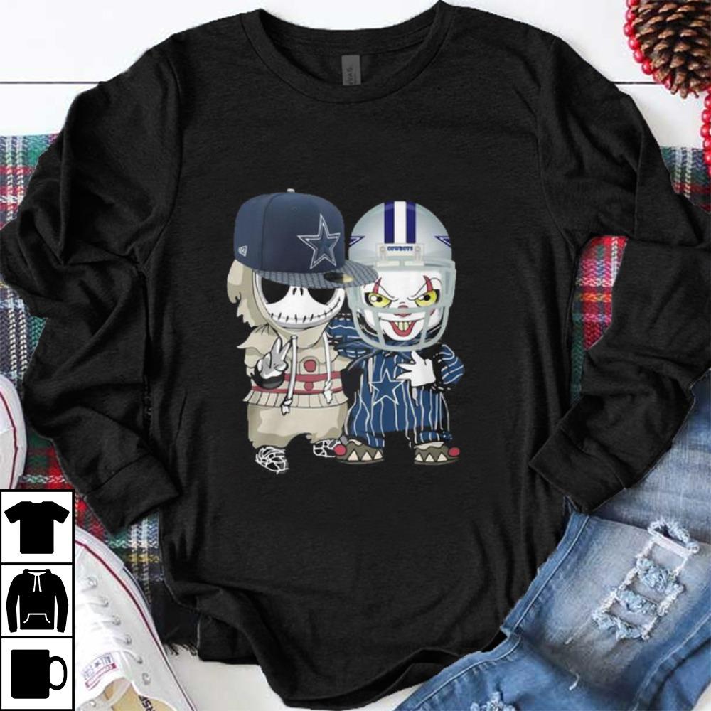 Nice Baby Jack Skellington and Pennywise Dallas Cowboys shirt 1 - Nice Baby Jack Skellington and Pennywise Dallas Cowboys shirt