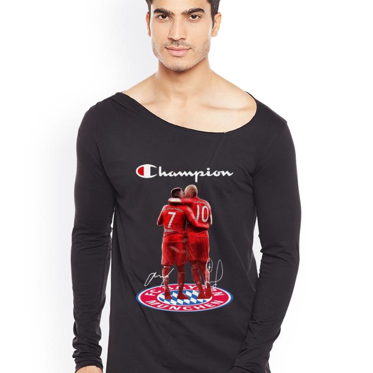 Nice Champion Bayern Munich Franck Ribery And Arjen Robben Signature shirt 4 - Nice Champion Bayern Munich Franck Ribery And Arjen Robben Signature shirt