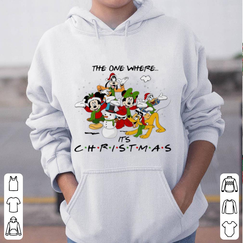 Nice Disney Cartoon Characters The One Where It s Christmas shirt 4 - Nice Disney Cartoon Characters The One Where It’s Christmas shirt