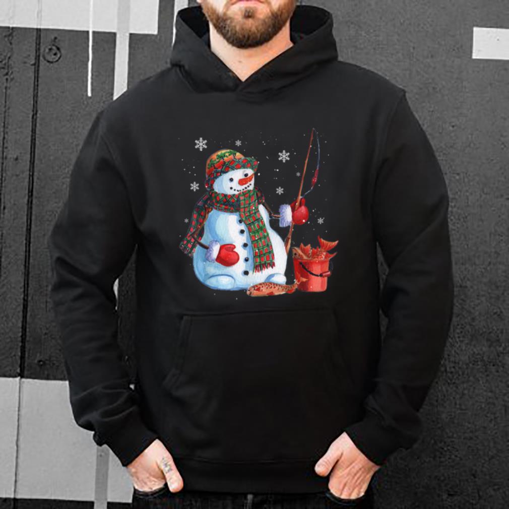 Nice Fishing Snowman Merry Christmas Tee Fishing Lovers shirt 4 - Nice Fishing Snowman Merry Christmas Tee Fishing Lovers shirt