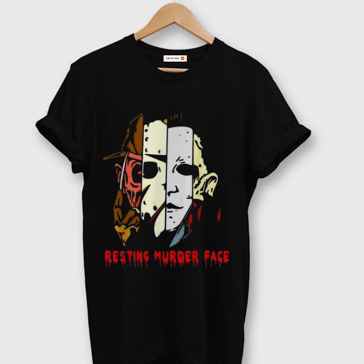 Nice Halloween Resting Murder Face Horror Character Face shirt 1 - Nice Halloween Resting Murder Face Horror Character Face shirt