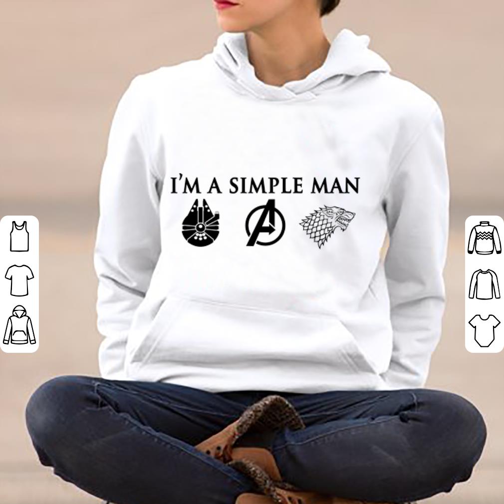 Nice I m A Simple Man Falcon Star Avengers House Stark Game Of Thrones shirt 4 - Nice I'm A Simple Man Falcon Star Avengers House Stark Game Of Thrones shirt