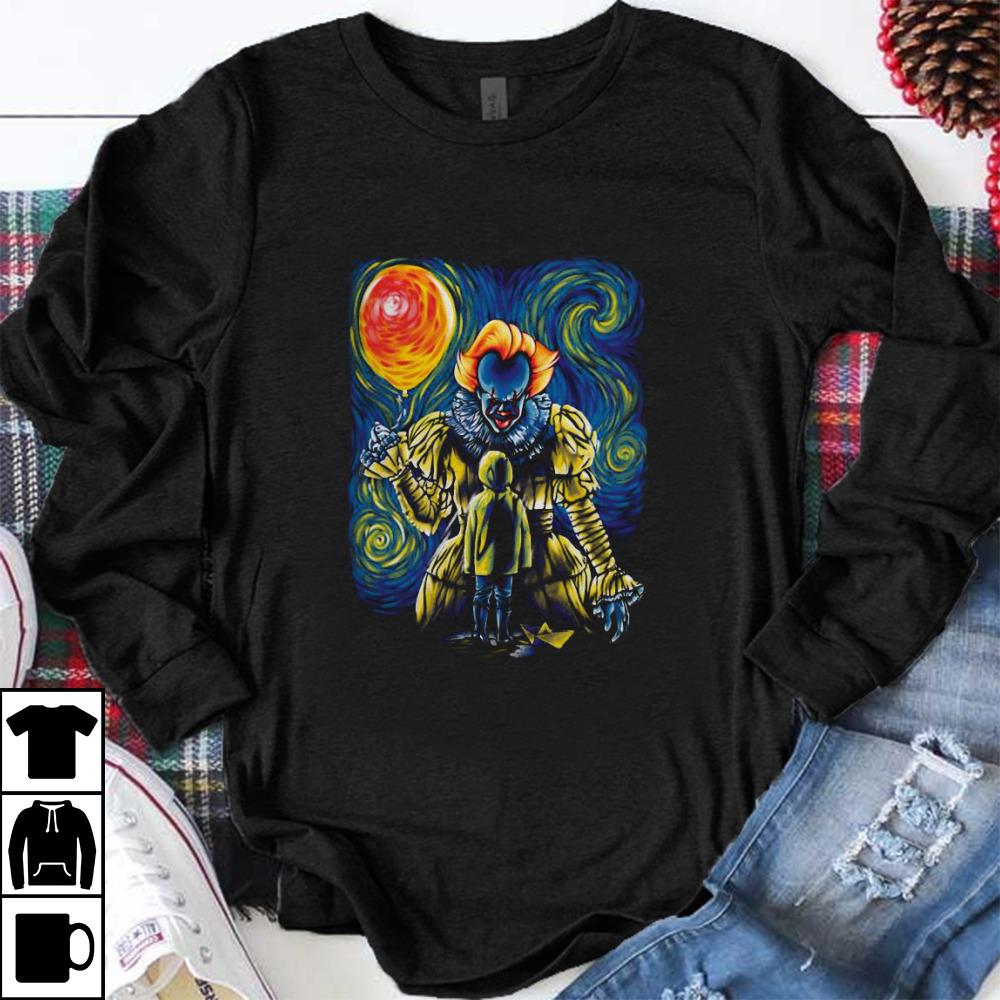 Nice Pennywise And Georgie Van Gogh shirt 1 - Nice Pennywise And Georgie Van Gogh shirt