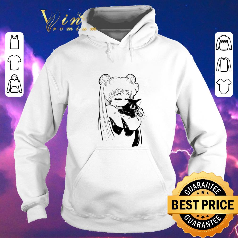 Nice Sailor Moon Kae Araki hug Luna shirt sweater 4 - Nice Sailor Moon Kae Araki hug Luna shirt sweater