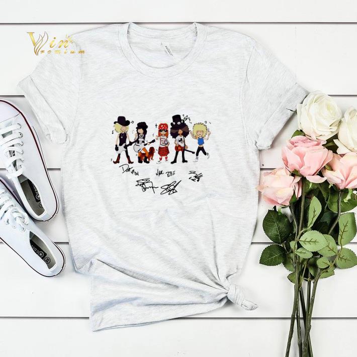 Nice Signatures Guns N Roses cartoon shirt Nice Signatures Guns N Roses cartoon shirt 4 - Nice Signatures Guns N Roses cartoon shirt