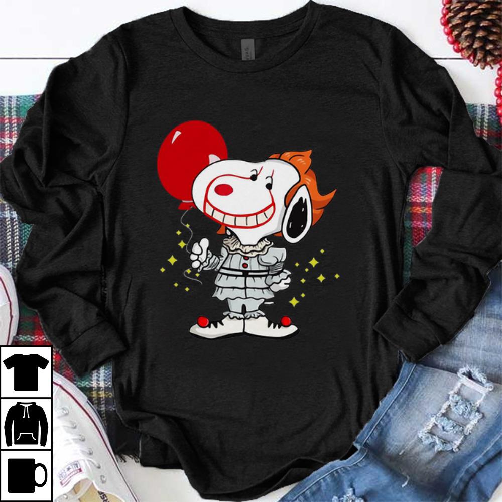 Nice Snoopy Pennywise IT Balloon Stephen King shirt 1 - Nice Snoopy Pennywise IT Balloon Stephen King shirt