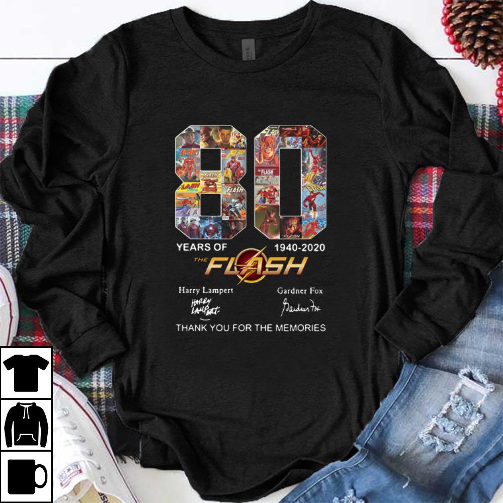 Nice The Flash 80 Years 1940 2020 Thank You For The Memories shirt 1 - Nice The Flash 80 Years 1940-2020 Thank You For The Memories shirt
