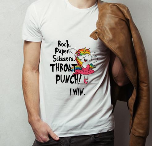 Nice Unicorn Ballet Rock Paper Scissors Throat Punch I Win shirt 4 - Nice Unicorn Ballet Rock Paper Scissors Throat Punch I Win shirt