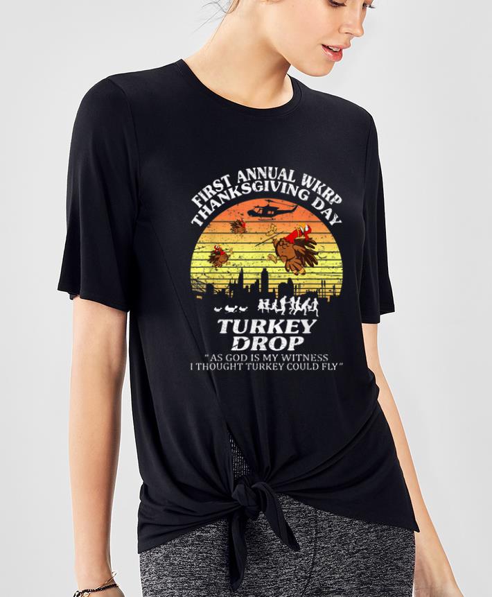 Nice Wkrp Turkey Drop Thanksgiving As God Is My Witness Vintage shirt 4 - Nice Wkrp Turkey Drop Thanksgiving As God Is My Witness Vintage shirt