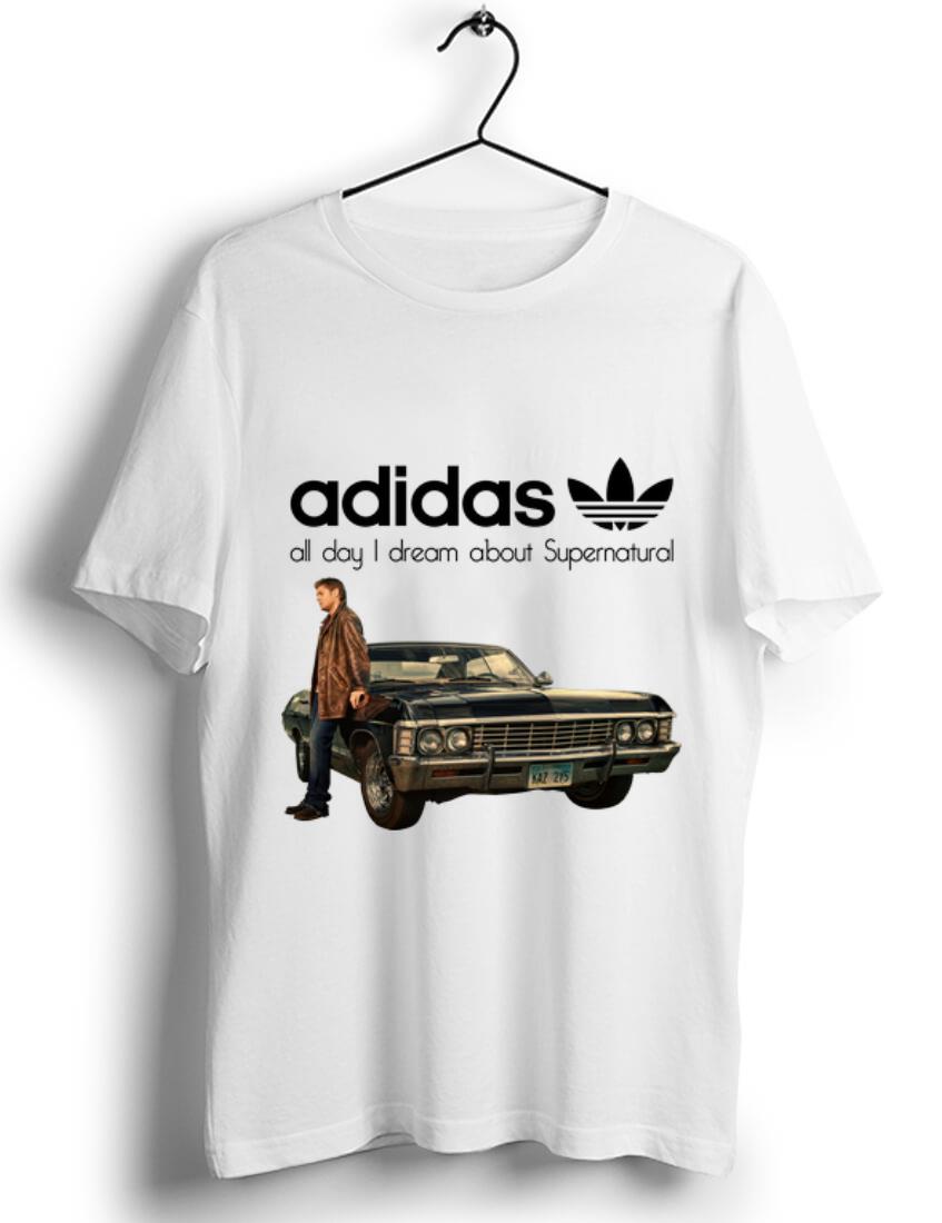 Official All Day I Dream About Supernatural Adidas shirt 1 - Official All Day I Dream About Supernatural Adidas shirt