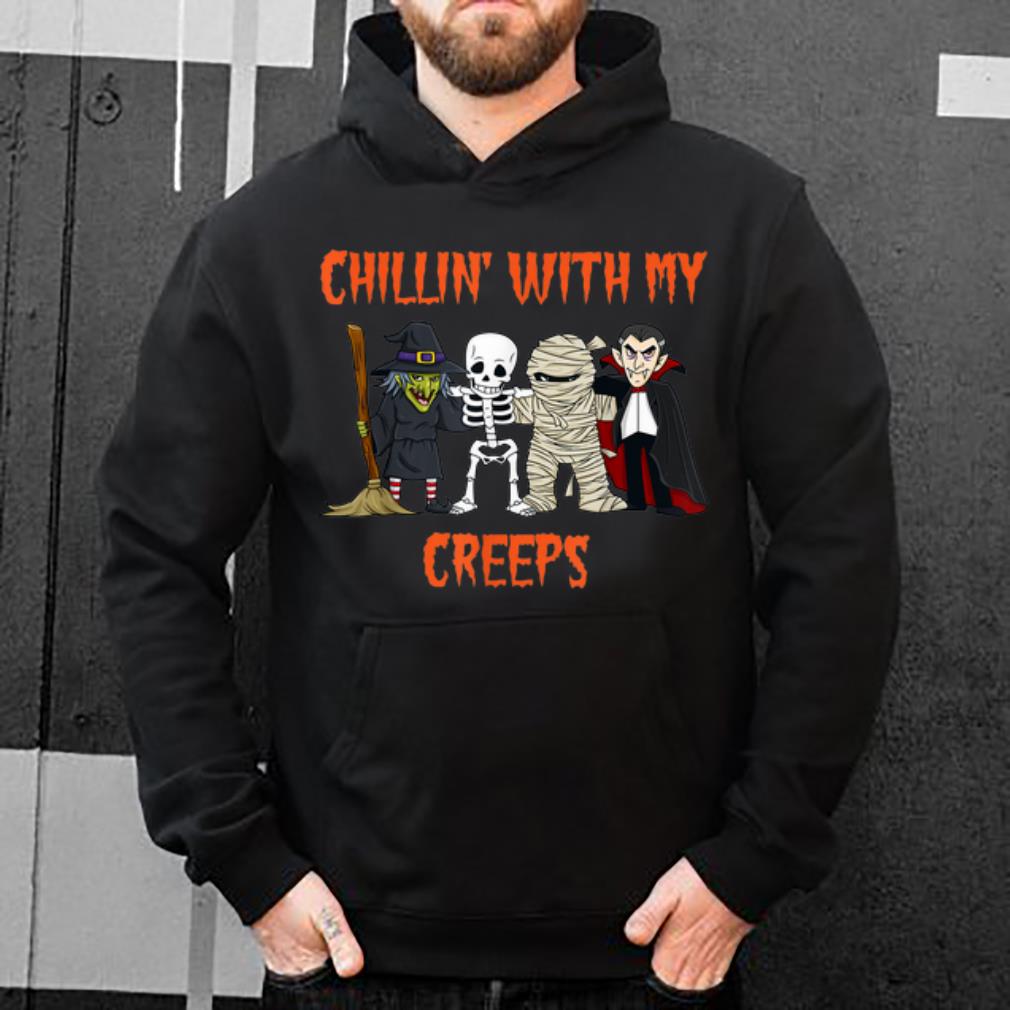 Official Chillin With My Creeps Halloween Funny shirt 4 - Official Chillin With My Creeps Halloween Funny shirt