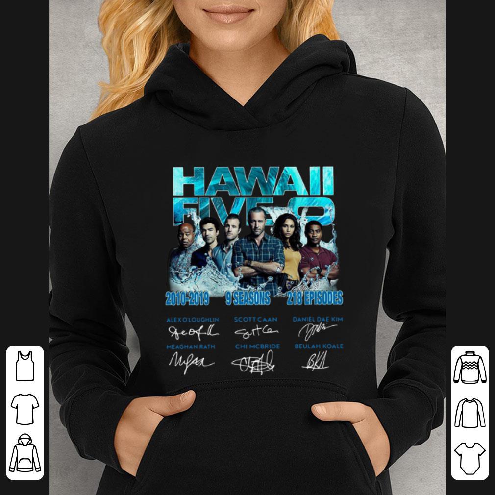 Official Hawaii Five 0 2010 2019 9 Seasons 218 Episodes Signature shirt 4 - Official Hawaii Five 0 2010 2019 9 Seasons 218 Episodes Signature shirt