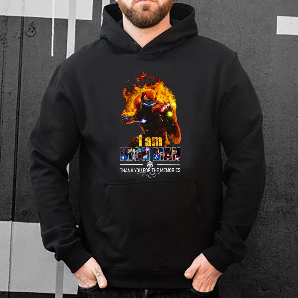 Official I Am Iron Man Thank You For The Memories Avengers Endgame shirt 4 - Official I Am Iron Man Thank You For The Memories Avengers Endgame shirt