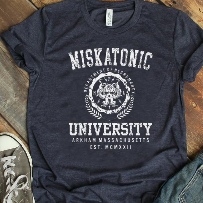 Official Miskatonic Department Of Necromancy University Arkham Massachusetts shirt 1 - Official Miskatonic Department Of Necromancy University Arkham Massachusetts shirt