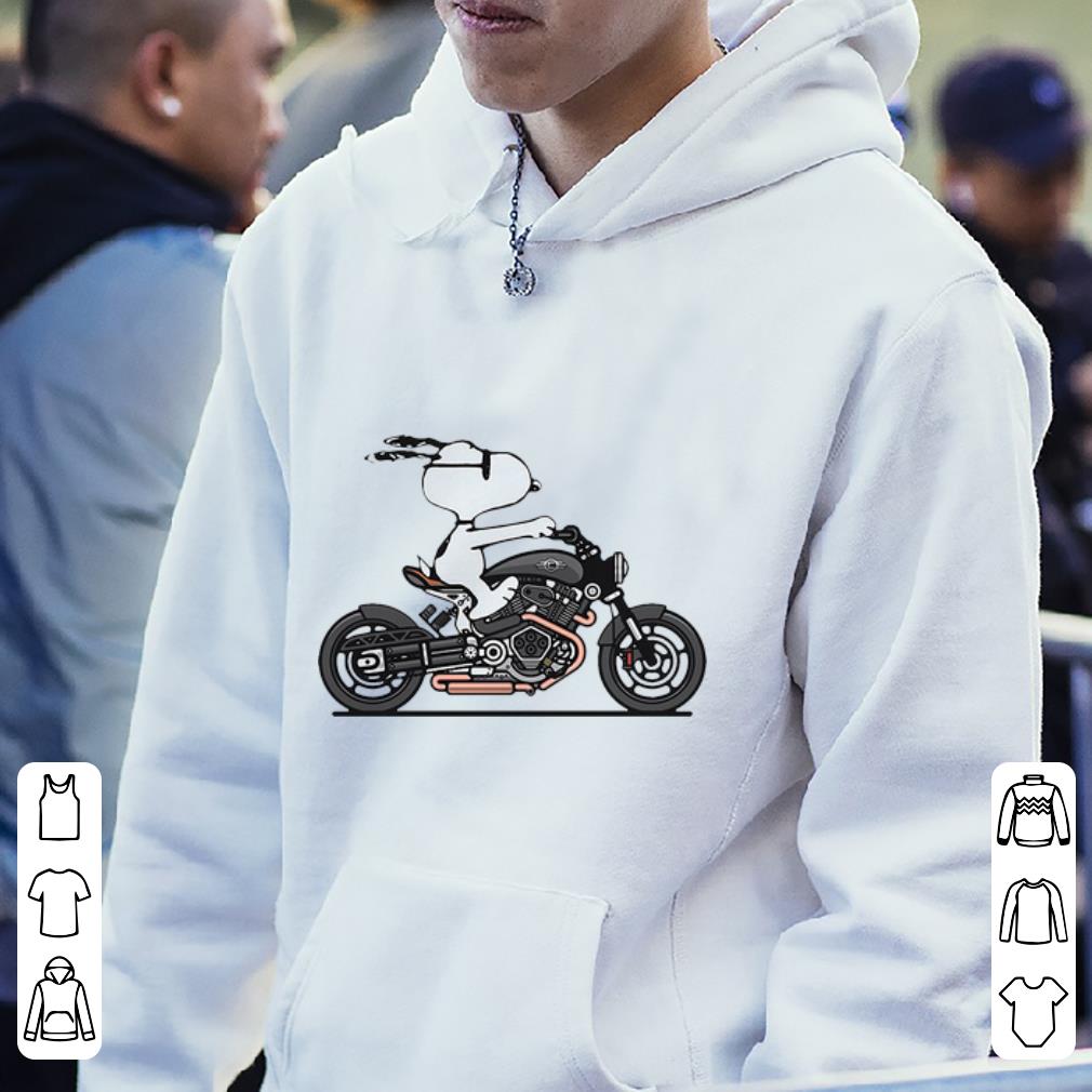 Official Snoopy Riding Motorcycle shirt 4 - Official Snoopy Riding Motorcycle shirt