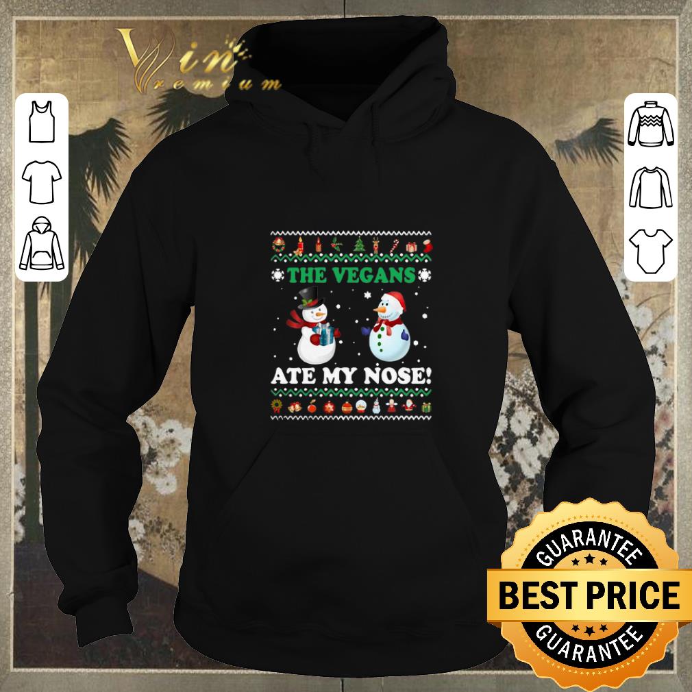 Official Snowman the vegans ate my nose ugly Christmas shirt sweater 4 - Official Snowman the vegans ate my nose ugly Christmas shirt sweater