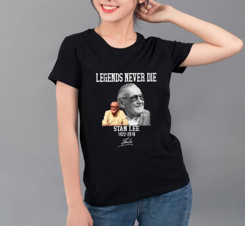 Official Stan Lee 1922 2018 Legends Never Die Signature shirt 4 - Official Stan Lee 1922 2018 Legends Never Die Signature shirt
