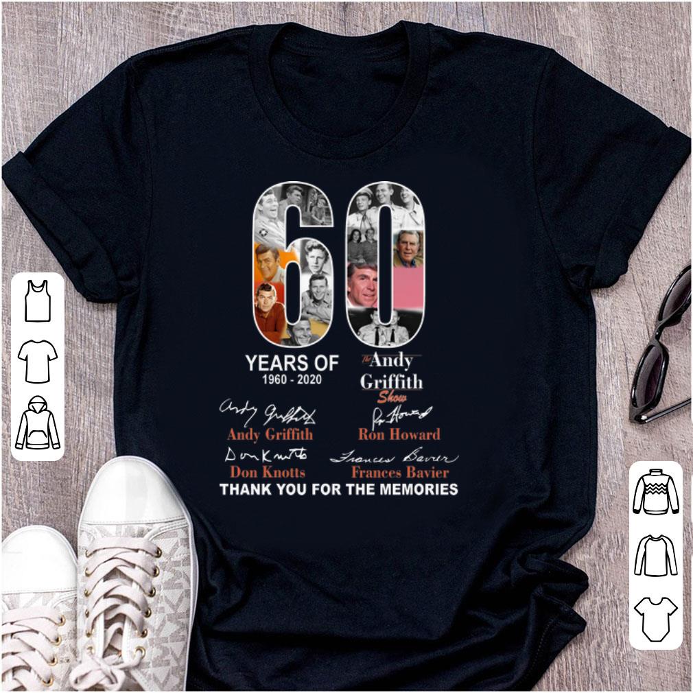Official The Andy Griffith Show 60 Years 1960 2020 Signatures shirt 1 - Official The Andy Griffith Show 60 Years 1960-2020 Signatures shirt